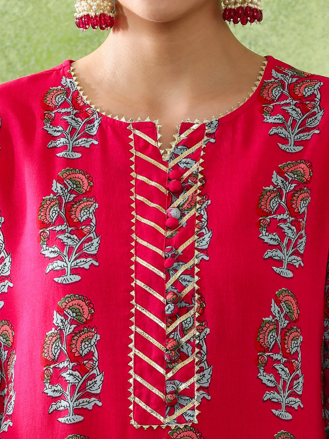 Floral Embroidered A-Line Kurta \u0026 Skirt Sets